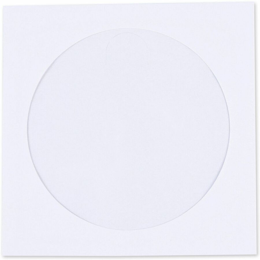 Compucessory CD/DVD White Window Envelopes CD/DVD - 5" Width x 5" Length - White - 100 / Box