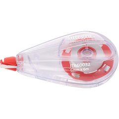 Integra White Correction Tape 0.20" Tape Width x 19.69 ft Tape Length - White Tape - White Dispenser - Non-refillable - White - 1 Each
