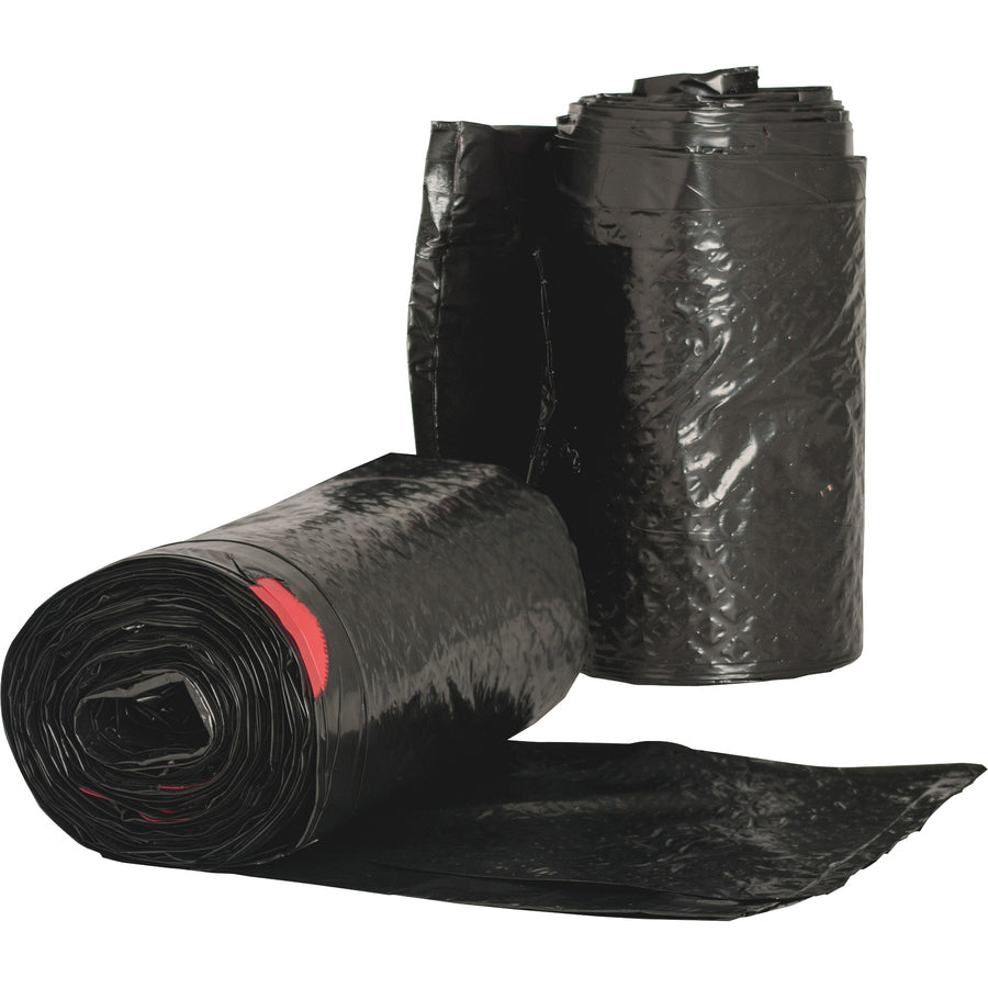 Genuine Joe Low Density Liners Small Size - 16 gal Capacity - 31" Length x 24" Width x 0.60 mil (15 Micron) Thickness - Low Density - Brown, Black - 100 / Carton