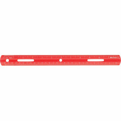 Westcott 12" Plastic Ruler 12" Length - 1/16 Graduations - Imperial, Metric Measuring System - Plastic - Assorted - 1 Each