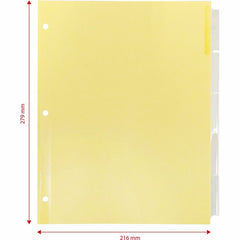 Business Source Buff Stock Ring Binder Indexes