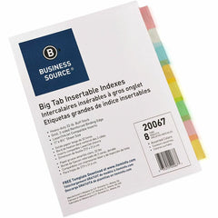Business Source Reinforced Insertable Tab Indexes