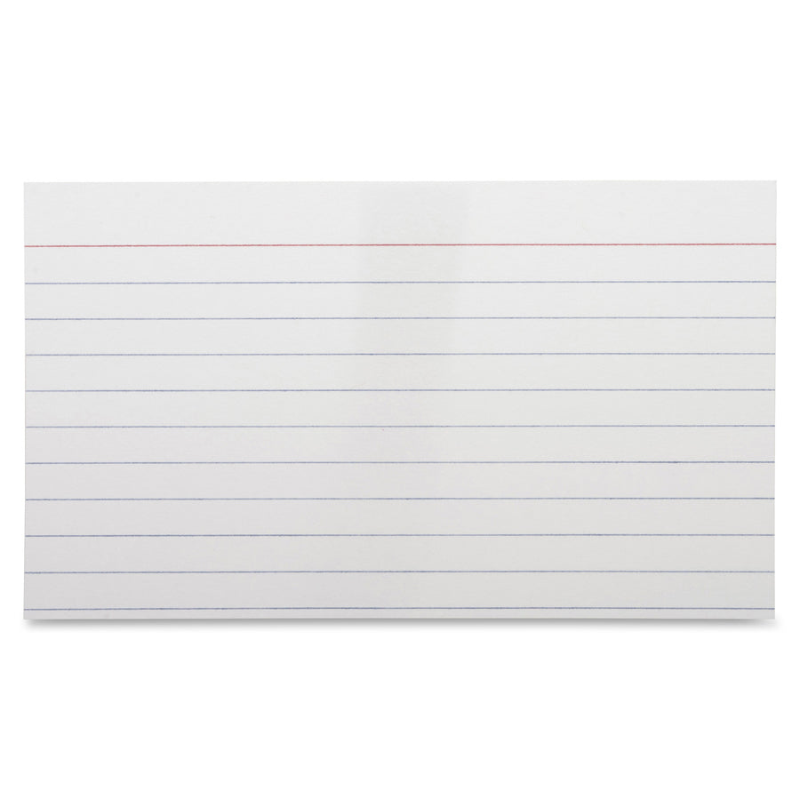 Business Source Ruled Index Cards 5" Width x 3" Length - 100 / Pack