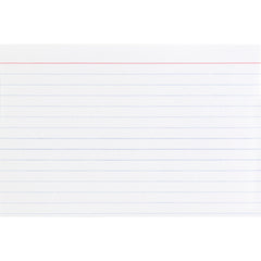 Business Source Ruled Index Cards 6" Width x 4" Length - 100 / Pack