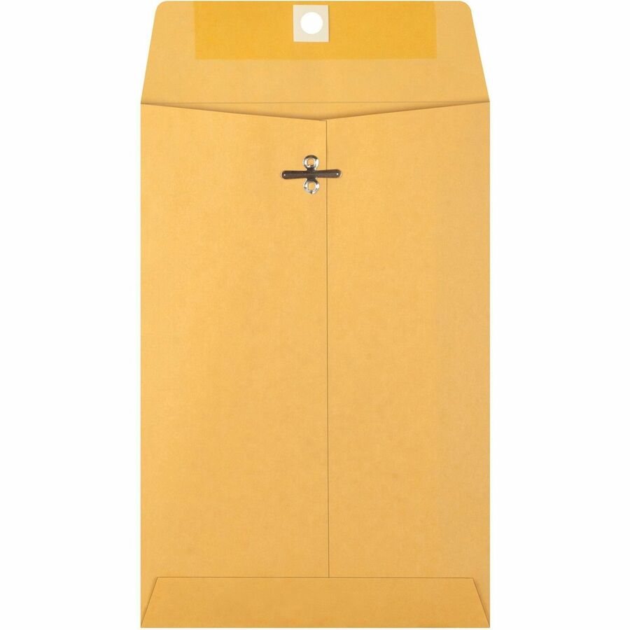 Business Source Heavy-duty Metal Clasp Envelopes Clasp - #55 - 6" Width x 9" Length - 28 lb - Clasp - Kraft - Kraft - 100 / Box