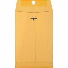 Business Source Heavy-duty Metal Clasp Envelopes Clasp - #55 - 6" Width x 9" Length - 28 lb - Clasp - Kraft - Kraft - 100 / Box