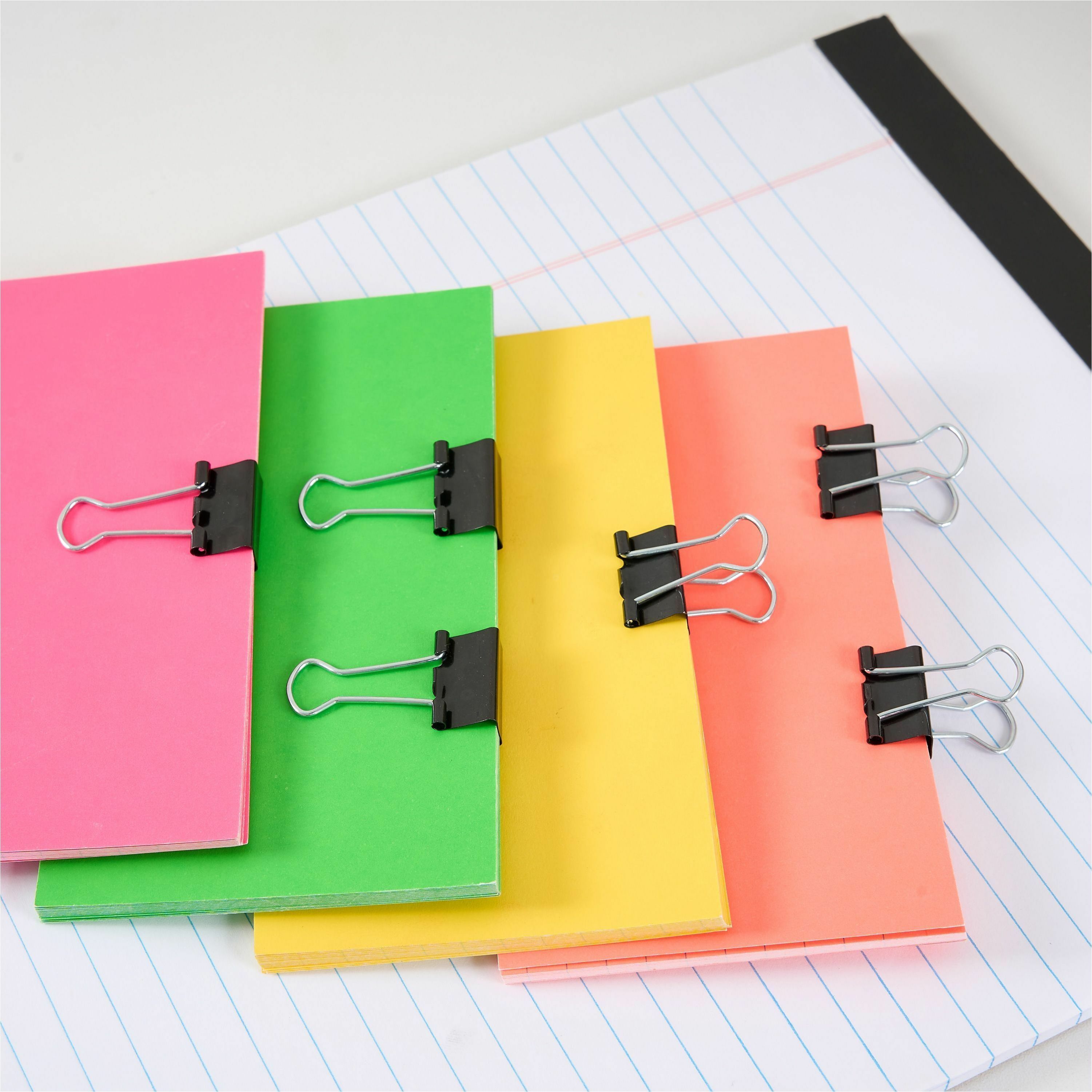 Business Source Fold-back Binder Clips Mini - 0.6" Width - 0.25" Size Capacity - for Paper - Black - Steel - 1 Dozen