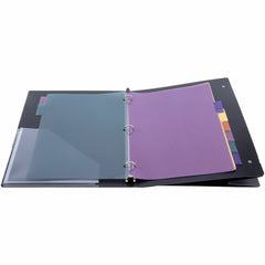 Business Source 3-Hole Poly Insert Index Dividers 8 Print-on Tab(s) - 8.5" Divider Width x 11" Divider Length - Letter - Plastic Divider - Multicolor Tab(s) - Insertable - 8 / Set