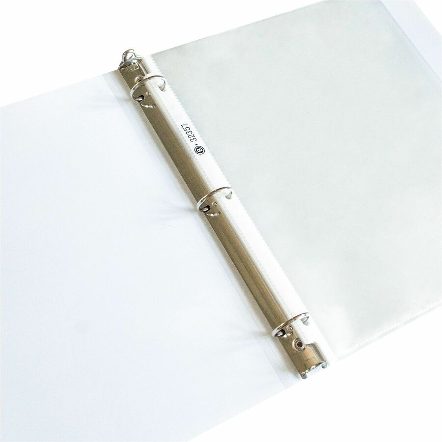 Business Source Sheet Protectors 2.4 mil Thickness - For Letter 8 1/2" x 11" Sheet - 3 x Holes - Ring Binder - Top Loading - Rectangular - Clear - Polypropylene - 50 / Pack