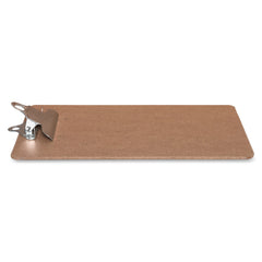 Business Source Mini Clipboard with Standard Metal Clip Standard - 6" x 9" Sheet Size - Hardboard - Brown - 1 Each
