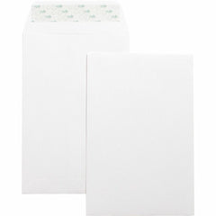 Business Source Self-Seal 6"x9" Catalog Envelopes Catalog - 6" Width x 9" Length - 28 lb - Self-sealing - White - Wove - 100 / Box
