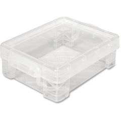 Super Stacker Crayon Box External Dimensions: 4.8" Width x 3.5" Depth x 1.6" Height - 24 x Crayon - Stackable - Plastic - Clear - For Crayon - 1 Each