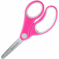 Westcott Soft Handle 5" Blunt Kids Value Scissors 5" Overall Length - Left/Right - Stainless Steel - Blunted Tip - Assorted - 1 Each