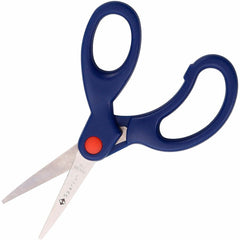 Sparco Bent Handle 5" Kids Scissors 5" Overall Length - Stainless Steel - Pointed Tip - Blue - 1 Each