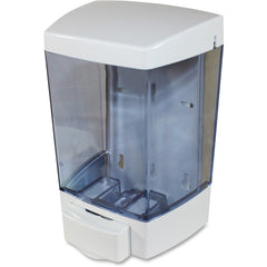 Genuine Joe Liquid Soap Dispenser Manual - 1.44 quart Capacity - See-through Tank, Water Resistant - White - 1 Each