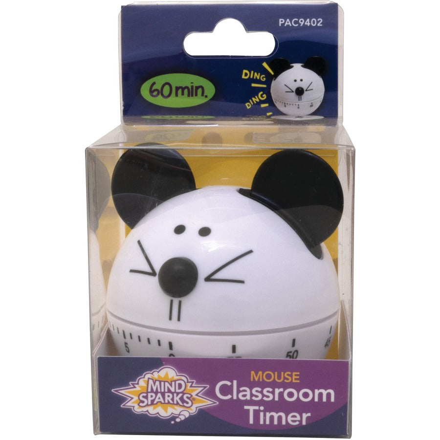 Mind Sparks Classroom Timer 1 Hour - For Classroom - Black, White