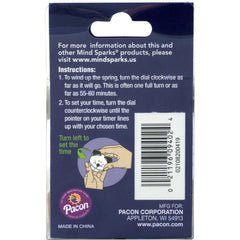 Mind Sparks Classroom Timer 1 Hour - For Classroom - Black, White