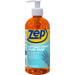 Zep Antimicrobial Hand Soap Fresh Clean Scent - 16.91 fl oz - Kill Germs, Bacteria Remover, Soil Remover - Hand - Antibacterial - Orange - Non-abrasive, Solvent-free, Residue-free - 1 Each