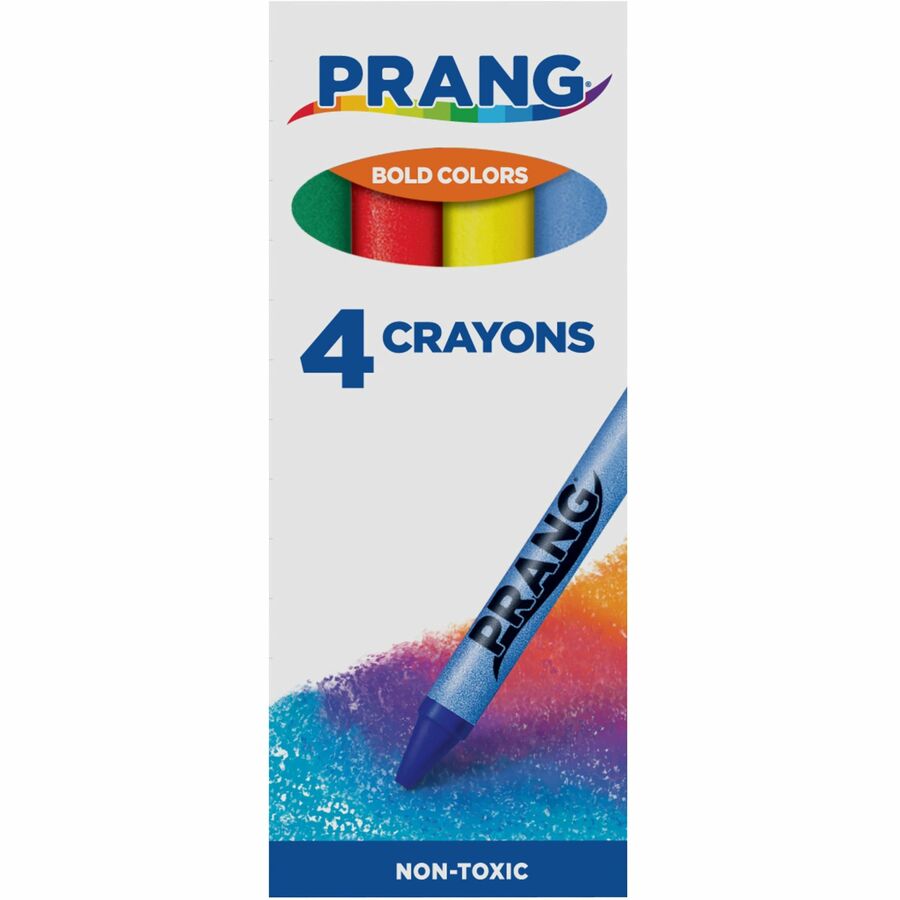 Prang Crayons Green, Red, Yellow, Blue - 4 / Pack