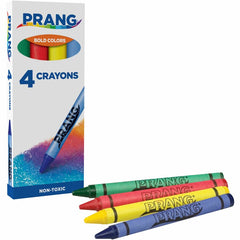 Prang Crayons Green, Red, Yellow, Blue - 4 / Pack