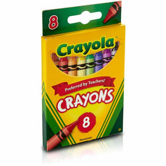 Crayola Regular Size Crayon Sets 3.6" Length x 0.3" Diameter - Assorted - 8 / Box