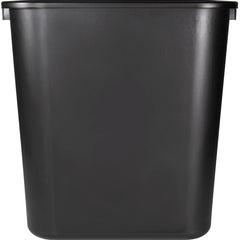 Sparco Rectangular Wastebasket 7 gal Capacity - Rectangular - 15" Height x 14.5" Width x 10.5" Depth - Polyethylene - Black - 1 Each