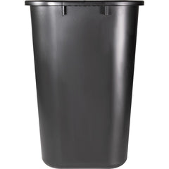 Sparco Rectangular Wastebasket 7 gal Capacity - Rectangular - 15" Height x 14.5" Width x 10.5" Depth - Polyethylene - Black - 1 Each