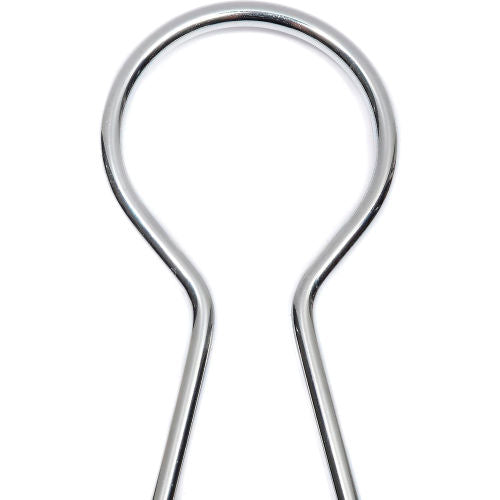 Interion Closed Loop Coat Hangers - Heavy Duty Chrome - Anti-Theft - 6 Pack