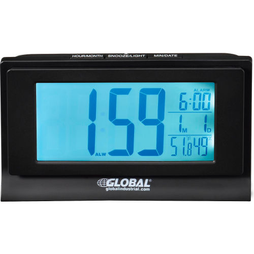 Digital Alarm Clock with Indoor Temperature and Humidity Display