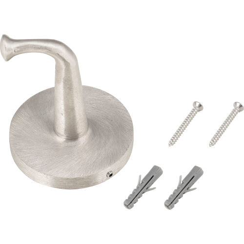 Interion Single Clothes Hook - Silver