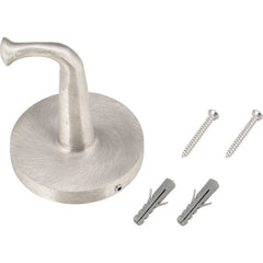 Interion Single Clothes Hook - Silver