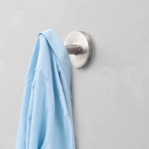 Interion Single Clothes Hook - Silver