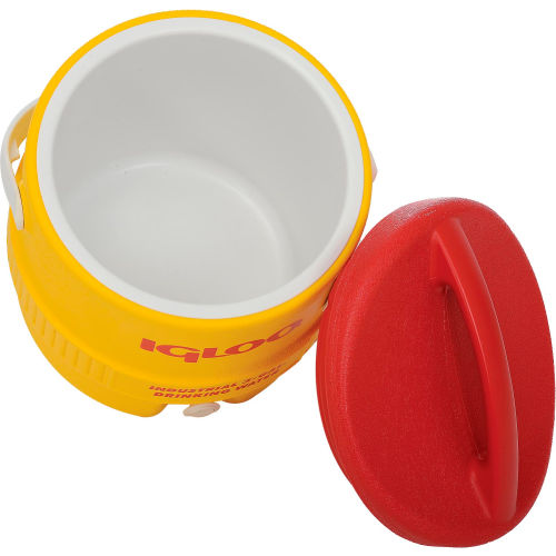 Igloo 431 - Beverage Cooler, Insulated, Yellow / Red, 3 Gallons
