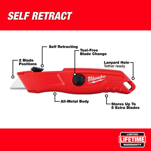 Milwaukee 48-22-1512 Self Retracting Safety Knife